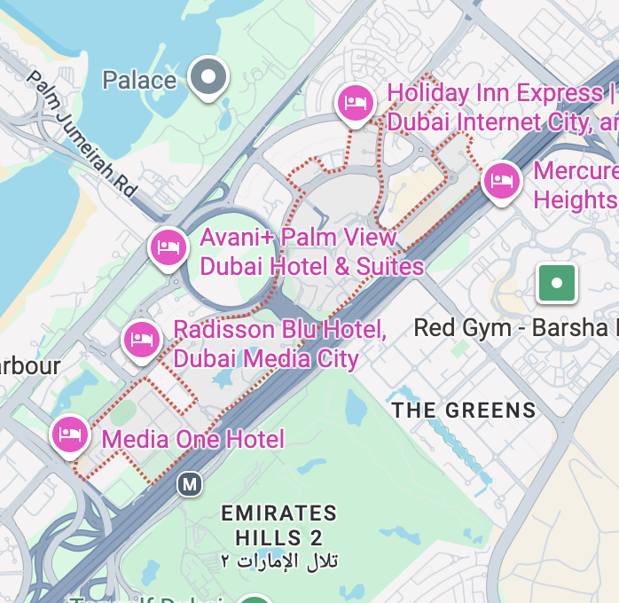 Dubai Internet City Map